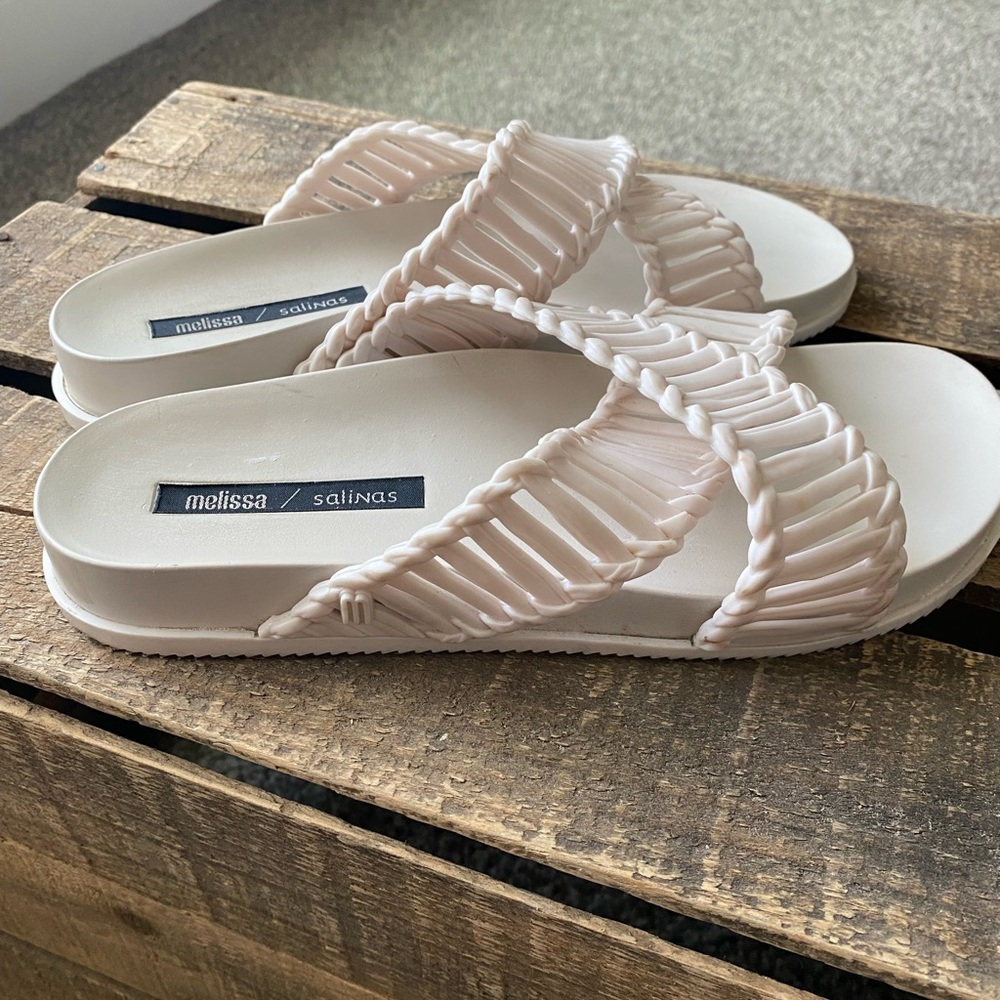 Melissa Women’s X Salinas Cosmic II slides beige size 7 - Picture 7 of 11